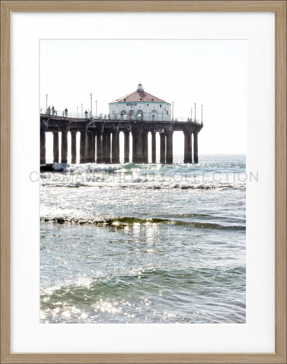 Poster mit Rahmen Kalifornien Manhattan Beach ’Pier’ K189