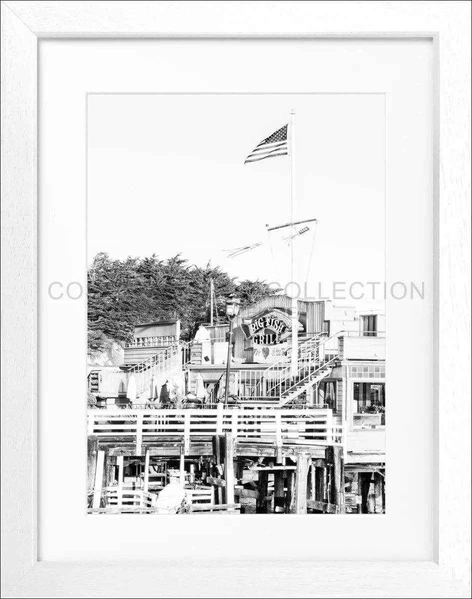 Poster mit Rahmen Kalifornien Monterey K10 - Wandbilder