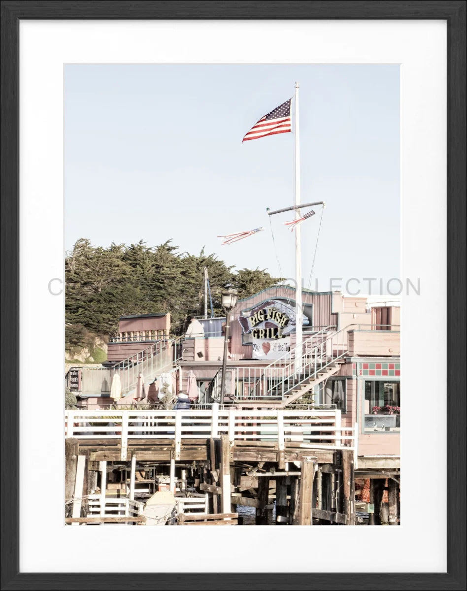 Poster mit Rahmen Kalifornien Monterey K10 - Wandbilder