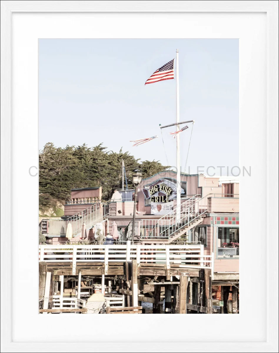 Poster mit Rahmen Kalifornien Monterey K10 - Wandbilder