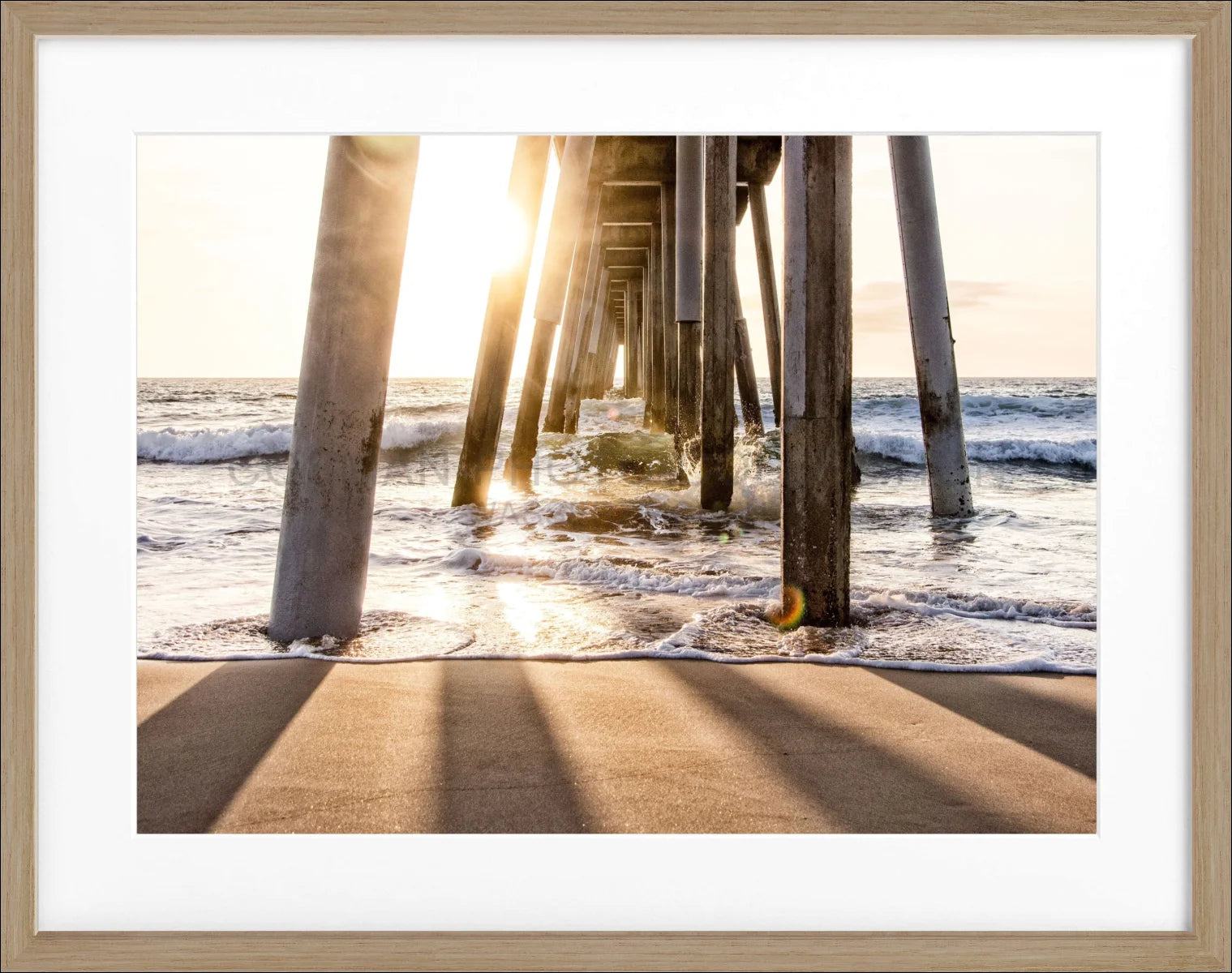 Poster mit Rahmen Kalifornien ’Pier’ K166 - Wandbilder