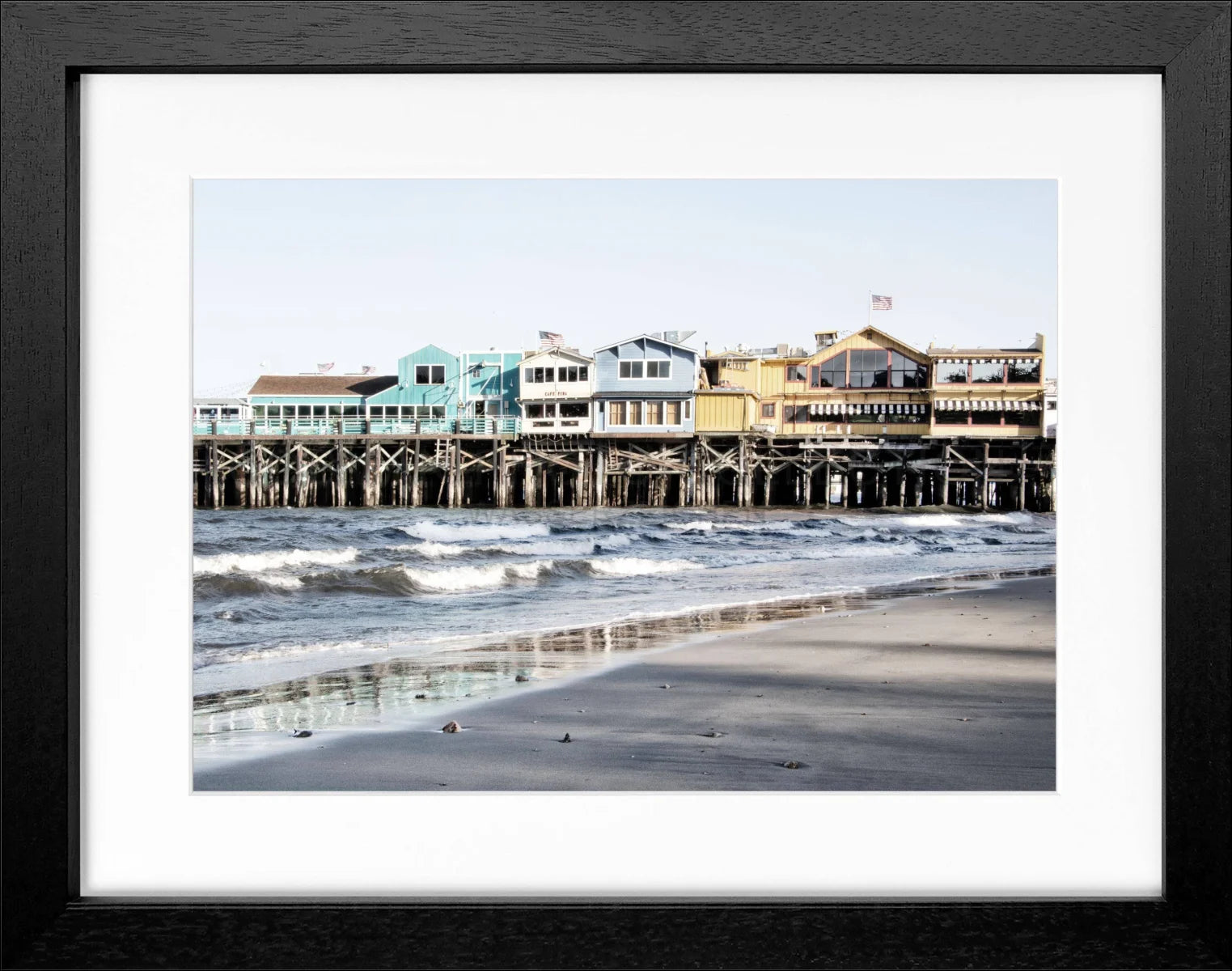 Poster mit Rahmen Kalifornien ’Pier Monterey’ K02