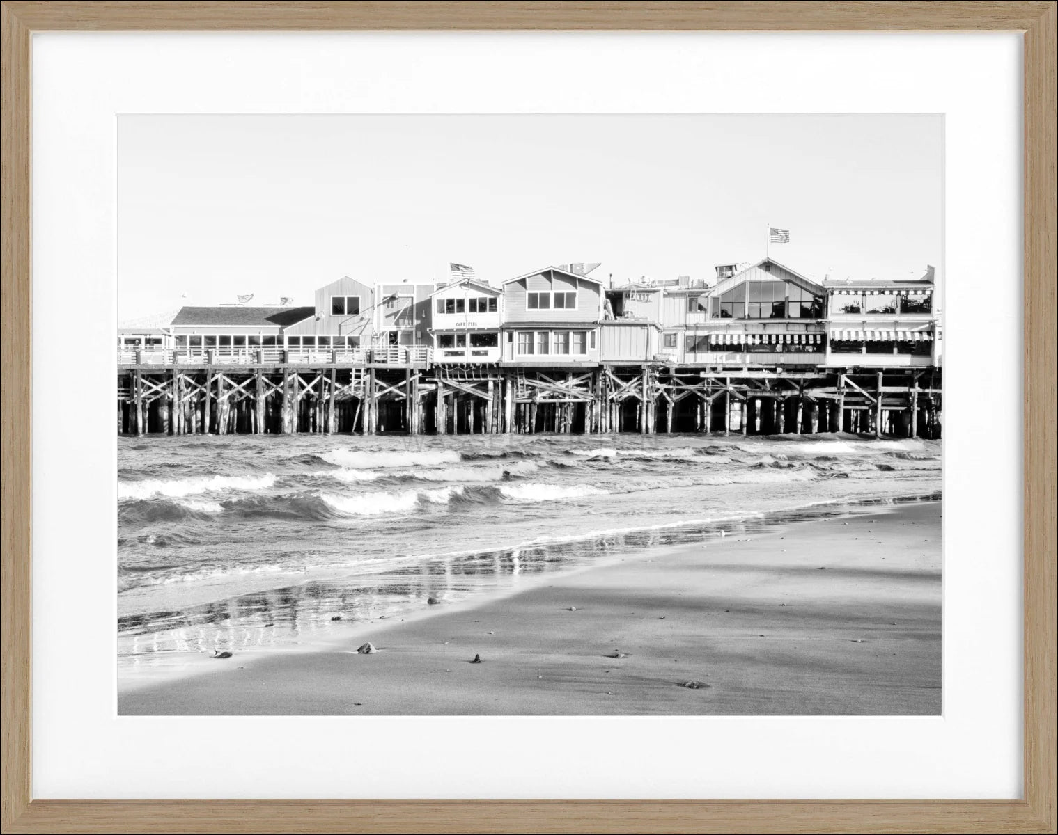 Poster mit Rahmen Kalifornien ’Pier Monterey’ K02