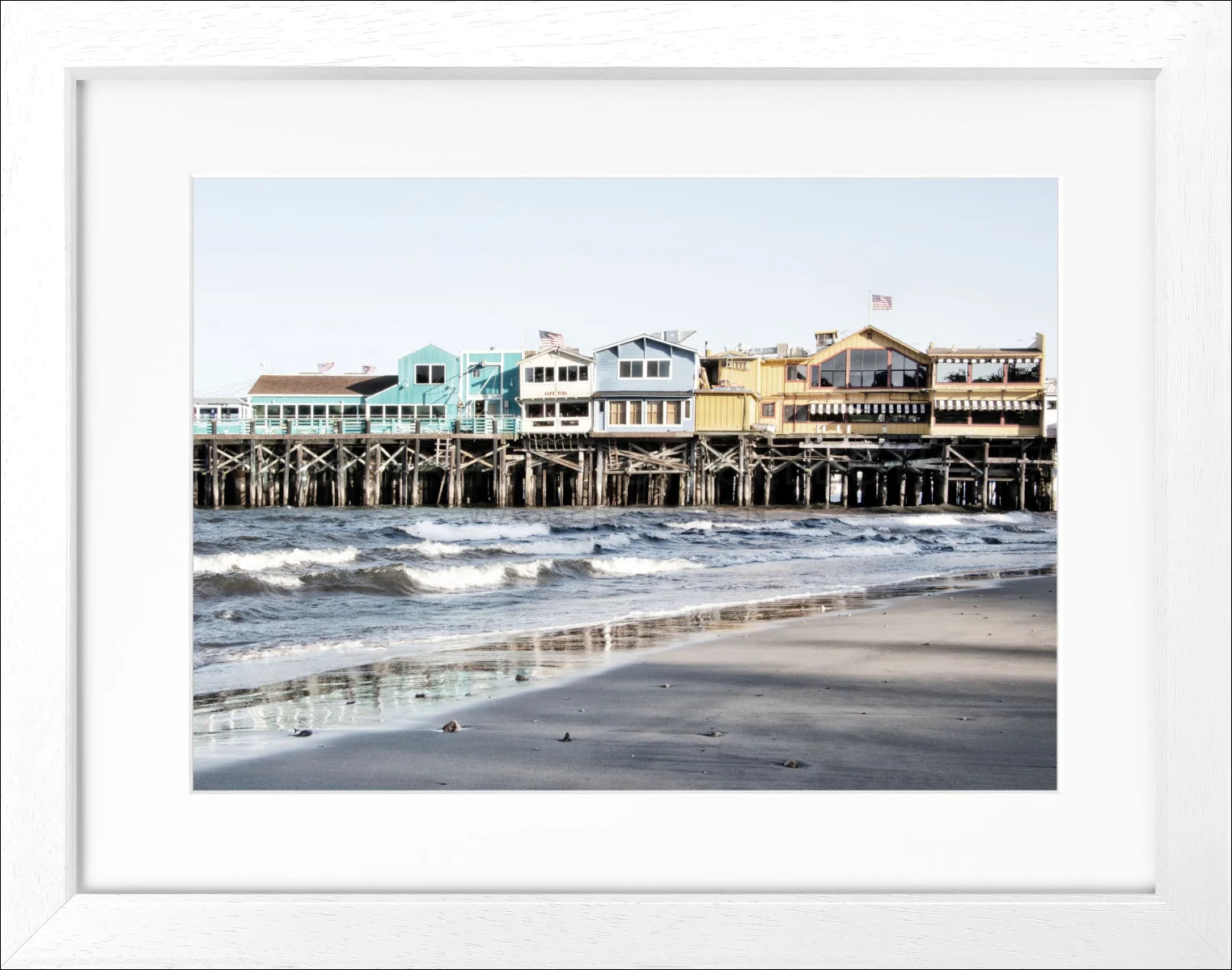 Poster mit Rahmen Kalifornien ’Pier Monterey’ K02