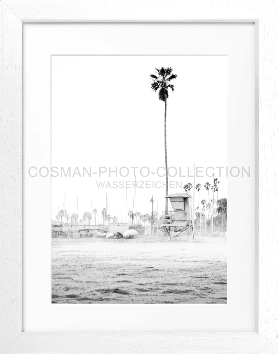 Poster mit Rahmen Kalifornien Santa Barbara ’Beach’ K22