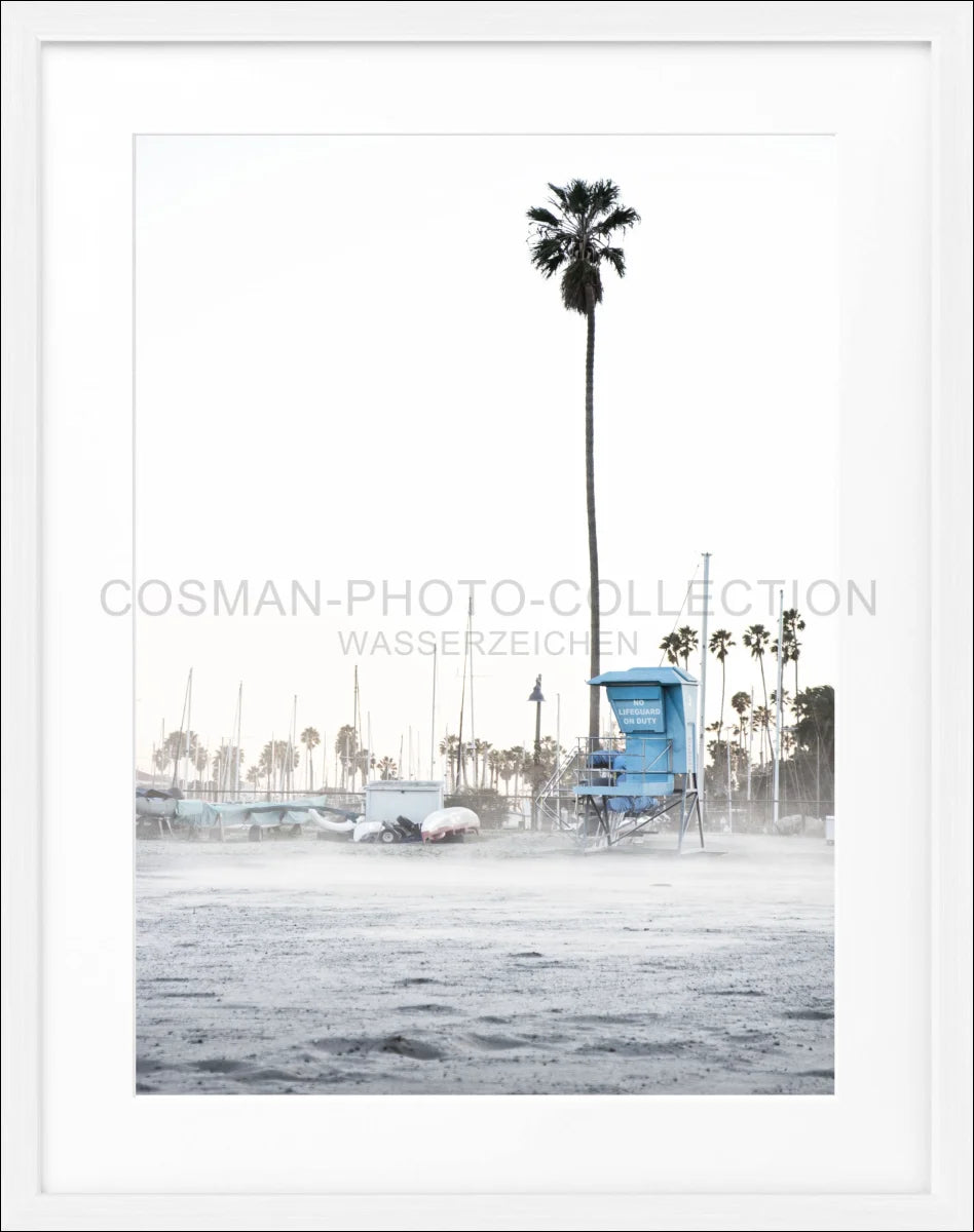 Poster mit Rahmen Kalifornien Santa Barbara ’Beach’ K22