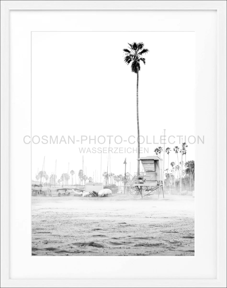 Poster mit Rahmen Kalifornien Santa Barbara ’Beach’ K22