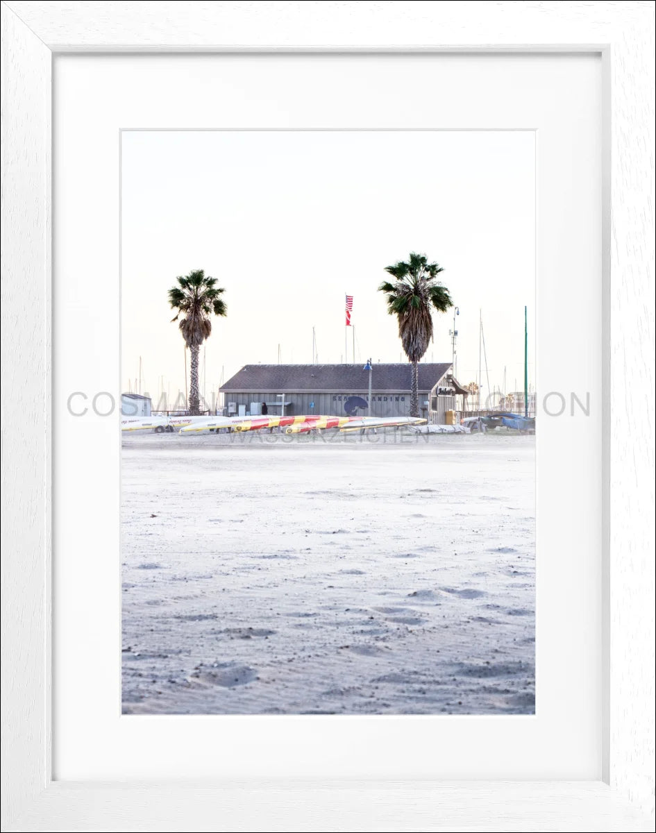 Poster mit Rahmen Kalifornien Santa Barbara ’Beach’ K23