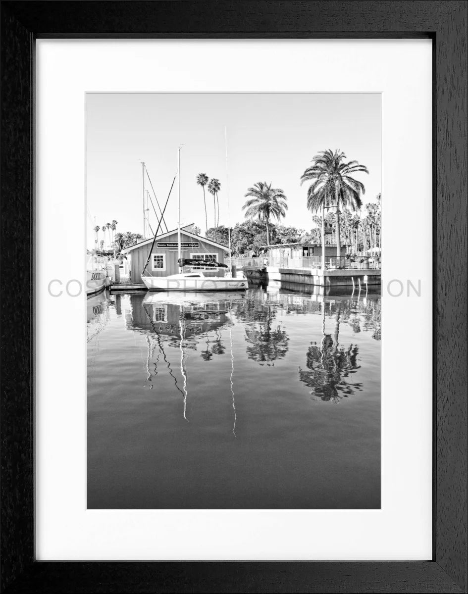 Poster mit Rahmen Kalifornien Santa Barbara ’Boat House’