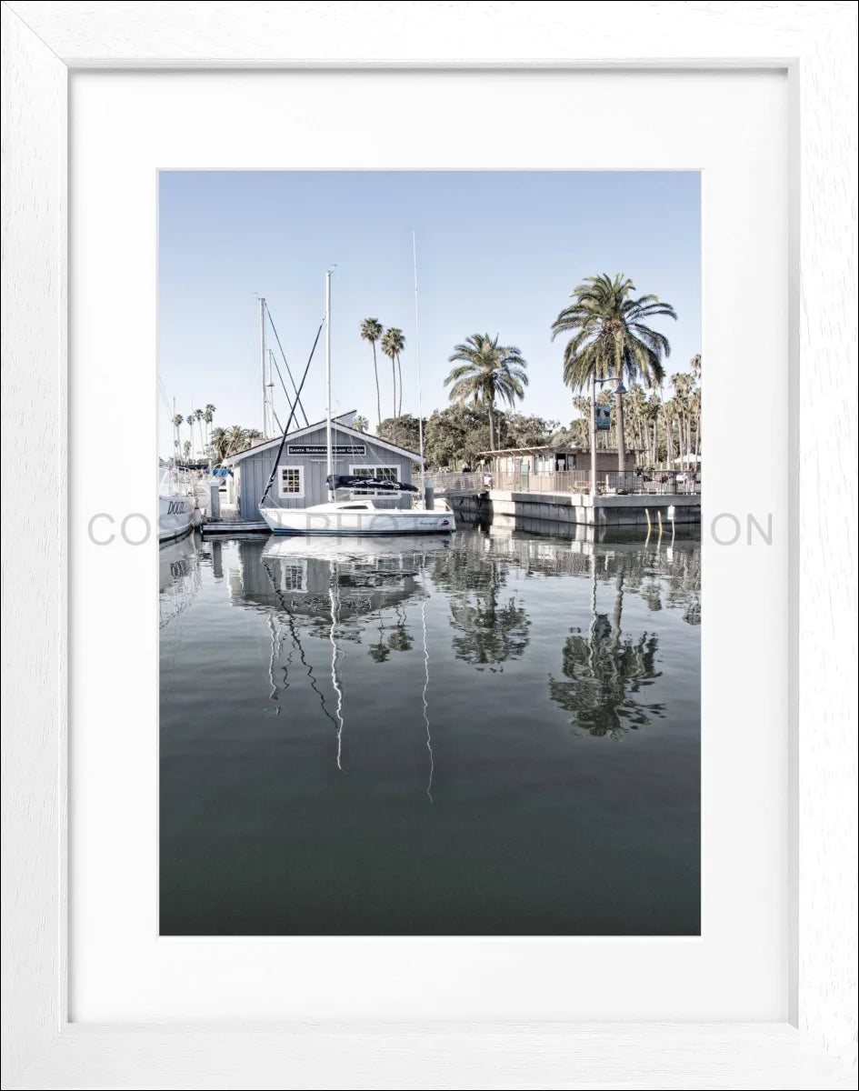 Poster mit Rahmen Kalifornien Santa Barbara ’Boat House’