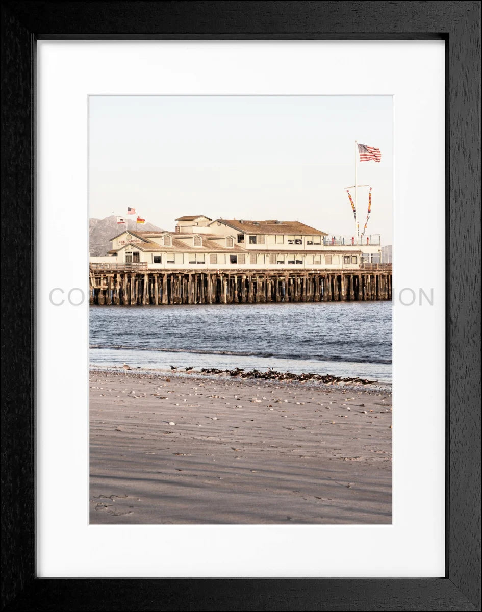 Poster mit Rahmen Kalifornien Santa Barbara ’Pier’ K19