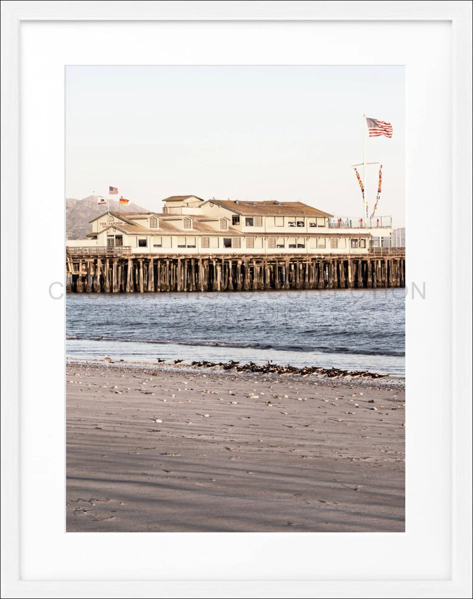 Poster mit Rahmen Kalifornien Santa Barbara ’Pier’ K19