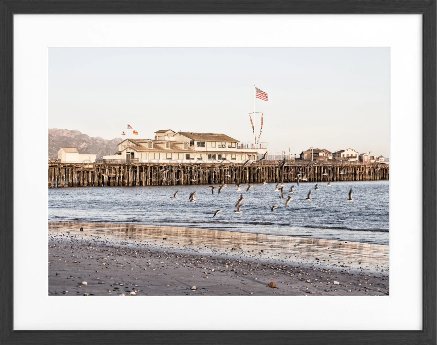 Poster mit Rahmen Kalifornien Santa Barbara ’Pier’ K20