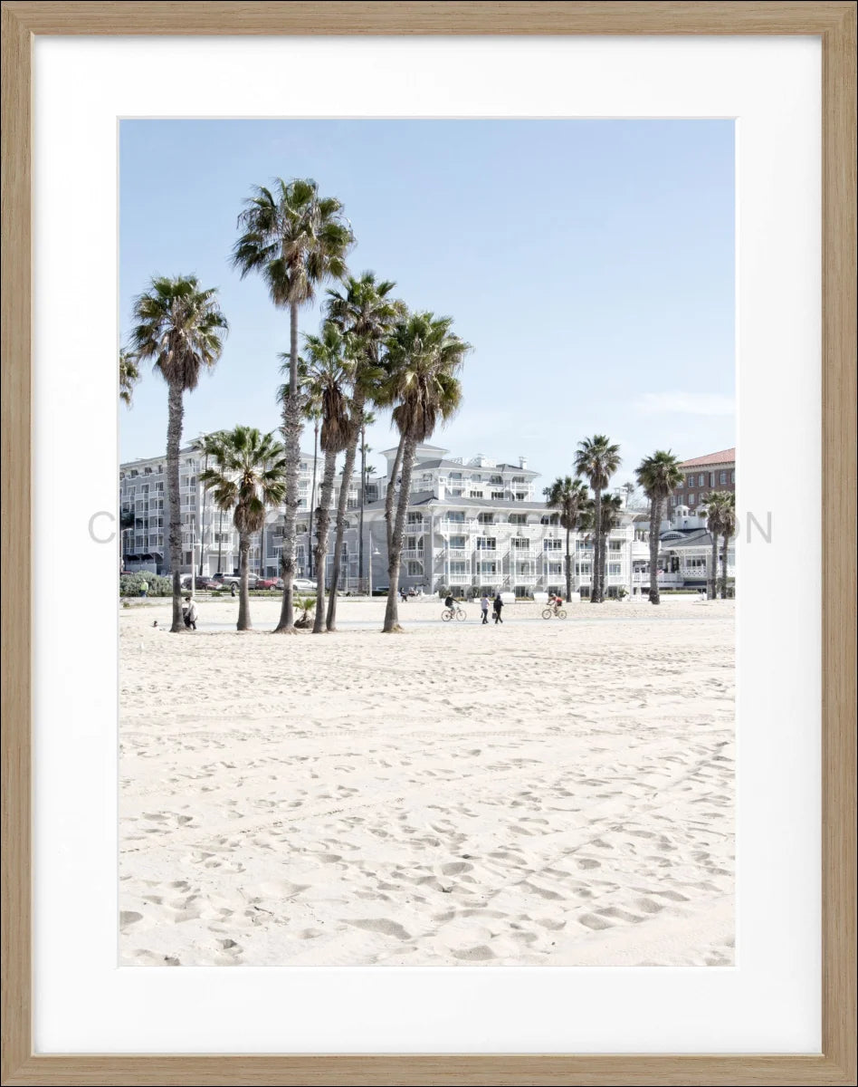 Poster mit Rahmen Kalifornien Santa Monica ’Beach’ K111