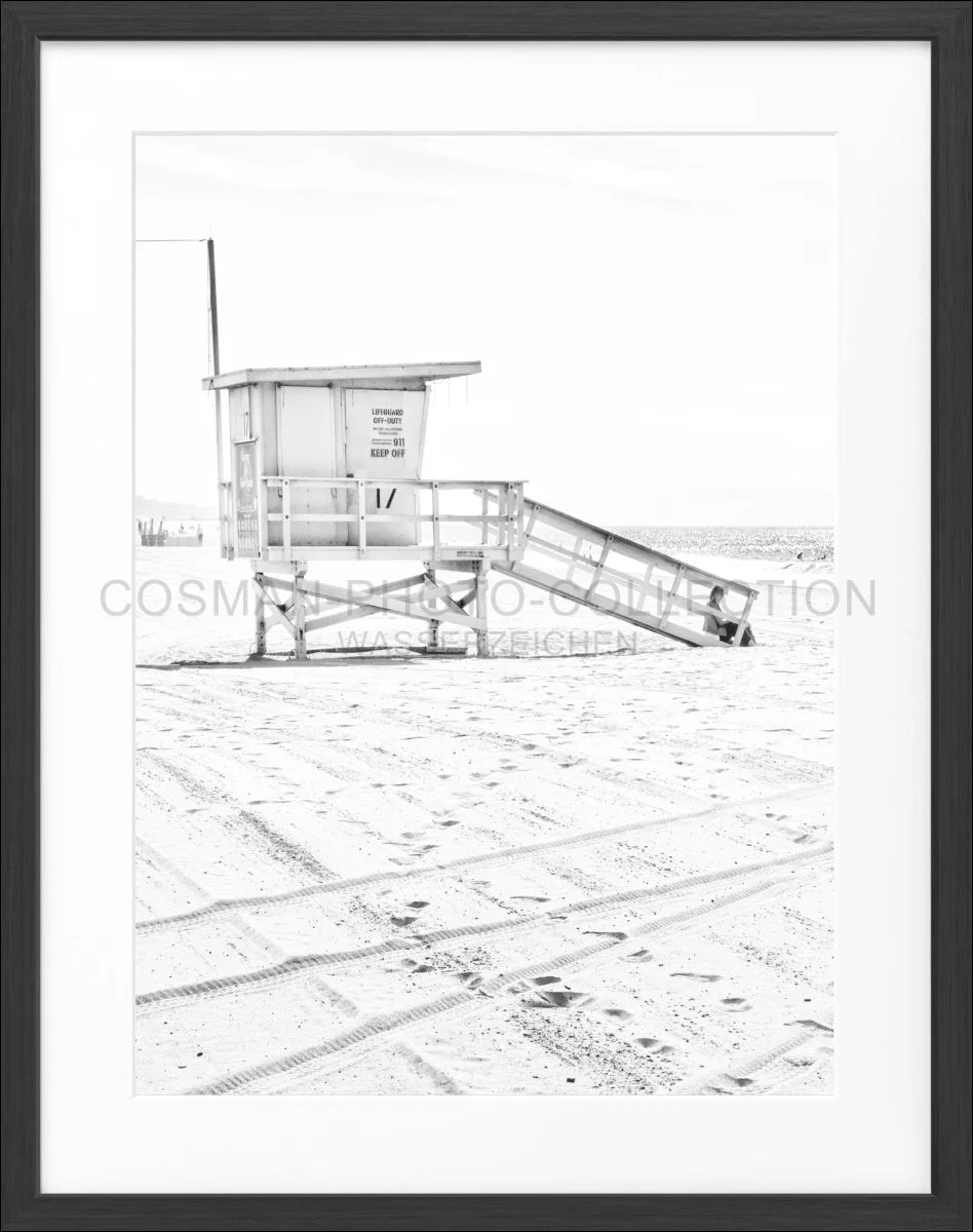 Poster mit Rahmen Kalifornien Santa Monica ’Beach