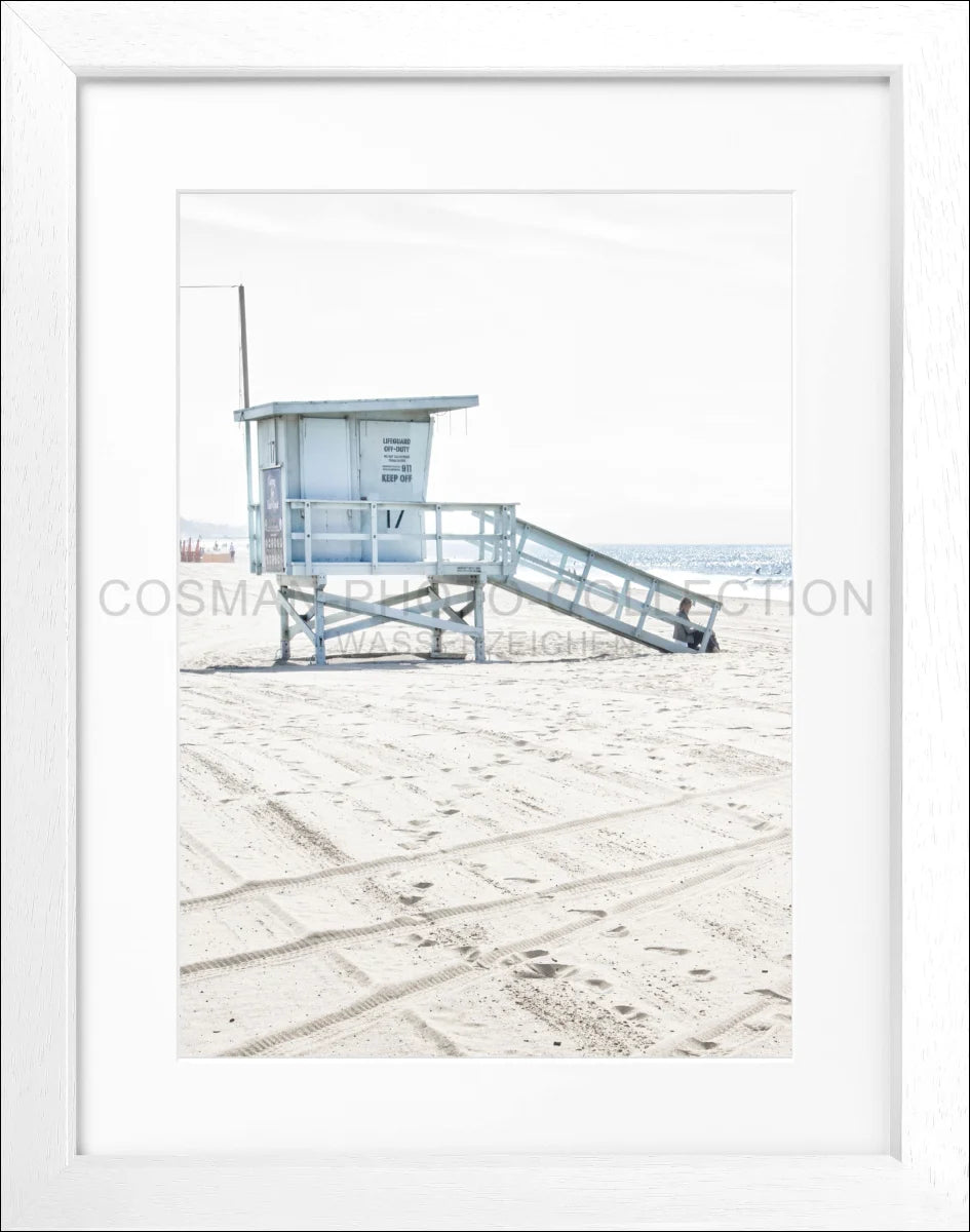 Poster mit Rahmen Kalifornien Santa Monica ’Beach