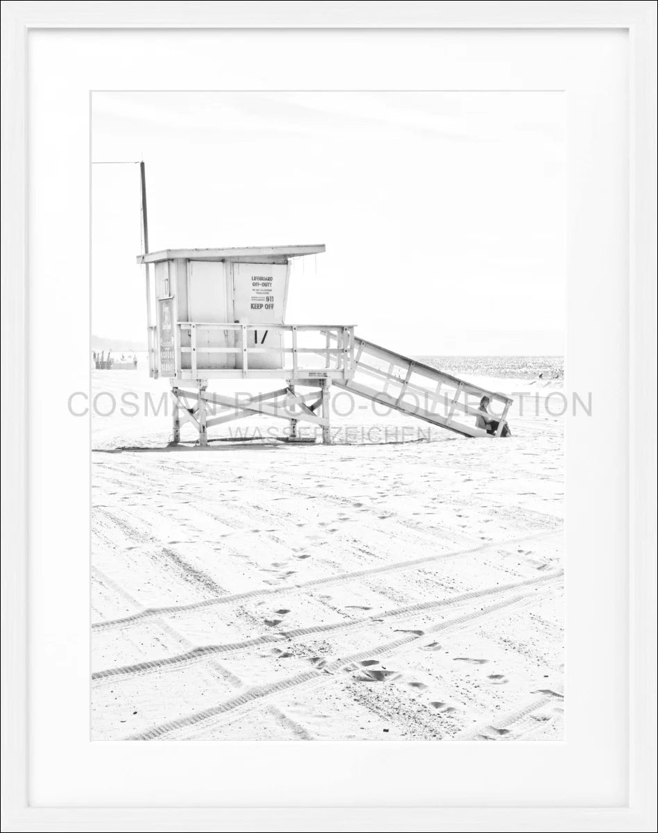 Poster mit Rahmen Kalifornien Santa Monica ’Beach