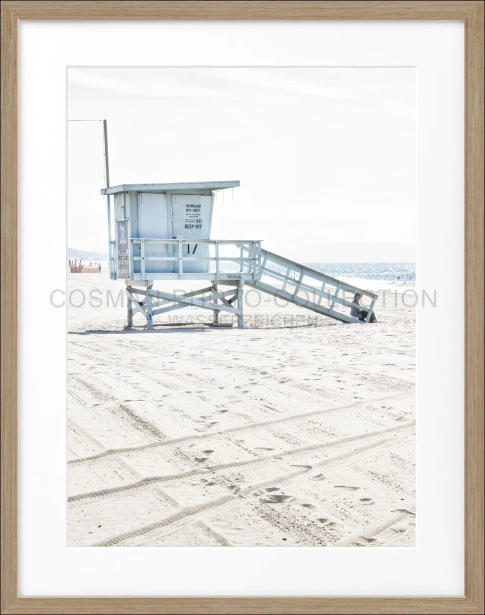 Poster mit Rahmen Kalifornien Santa Monica ’Beach