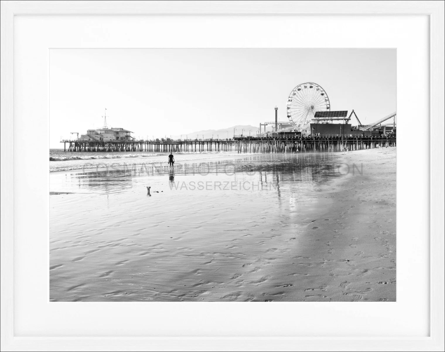 Poster mit Rahmen Kalifornien Santa Monica ’Pier’ K132
