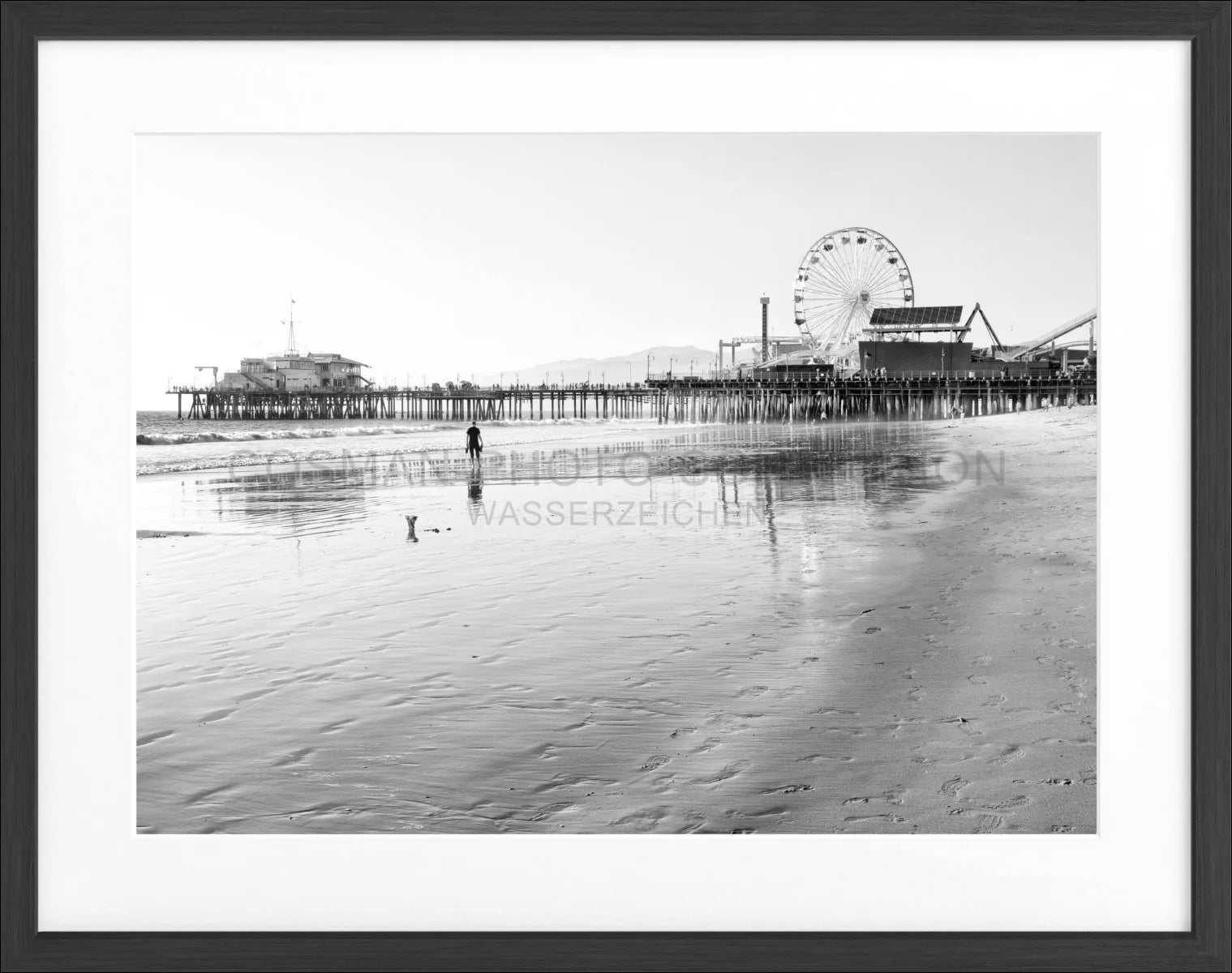 Poster mit Rahmen Kalifornien Santa Monica ’Pier’ K132