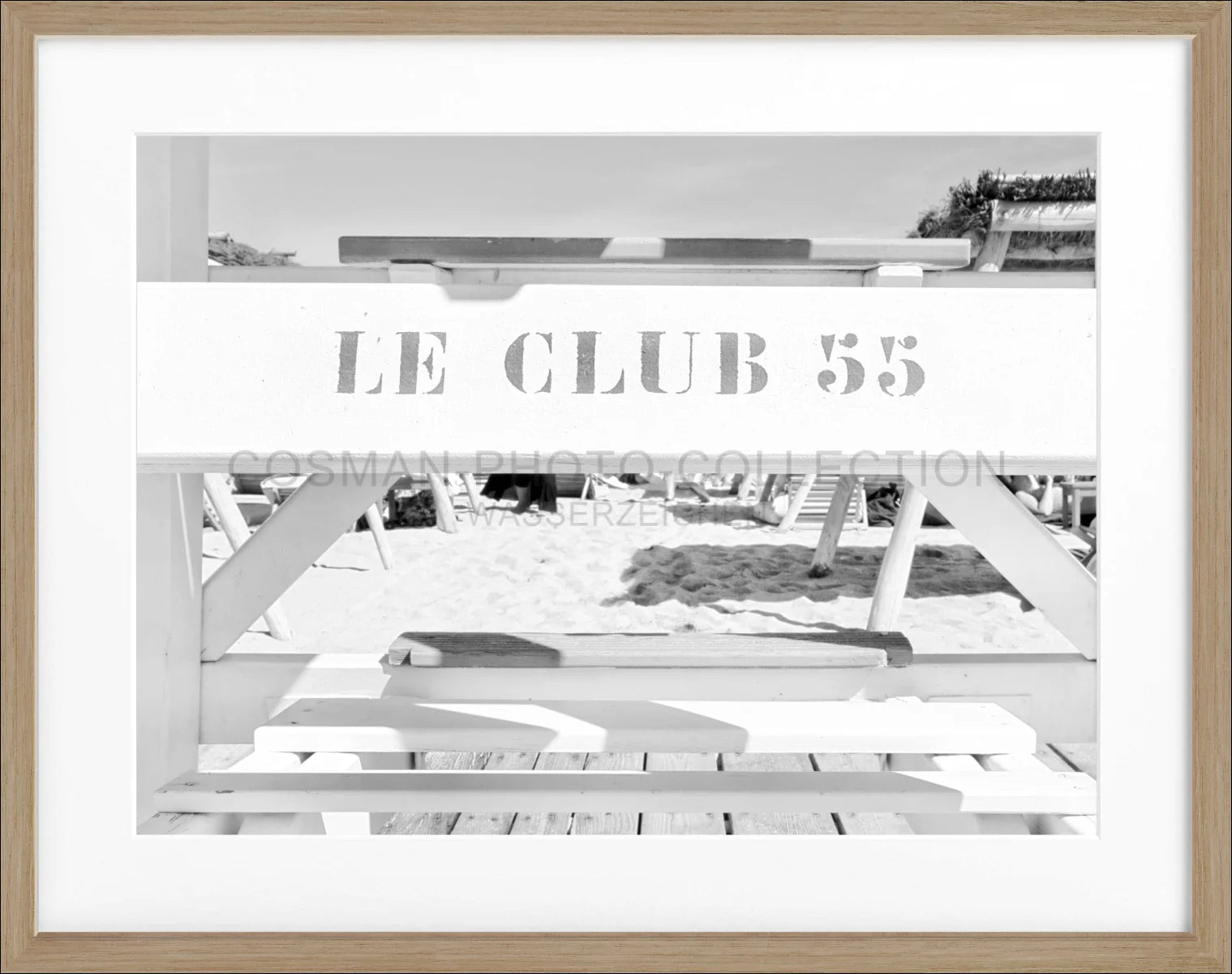 Poster mit Rahmen ’Le Club 55’ Saint Tropez ST42
