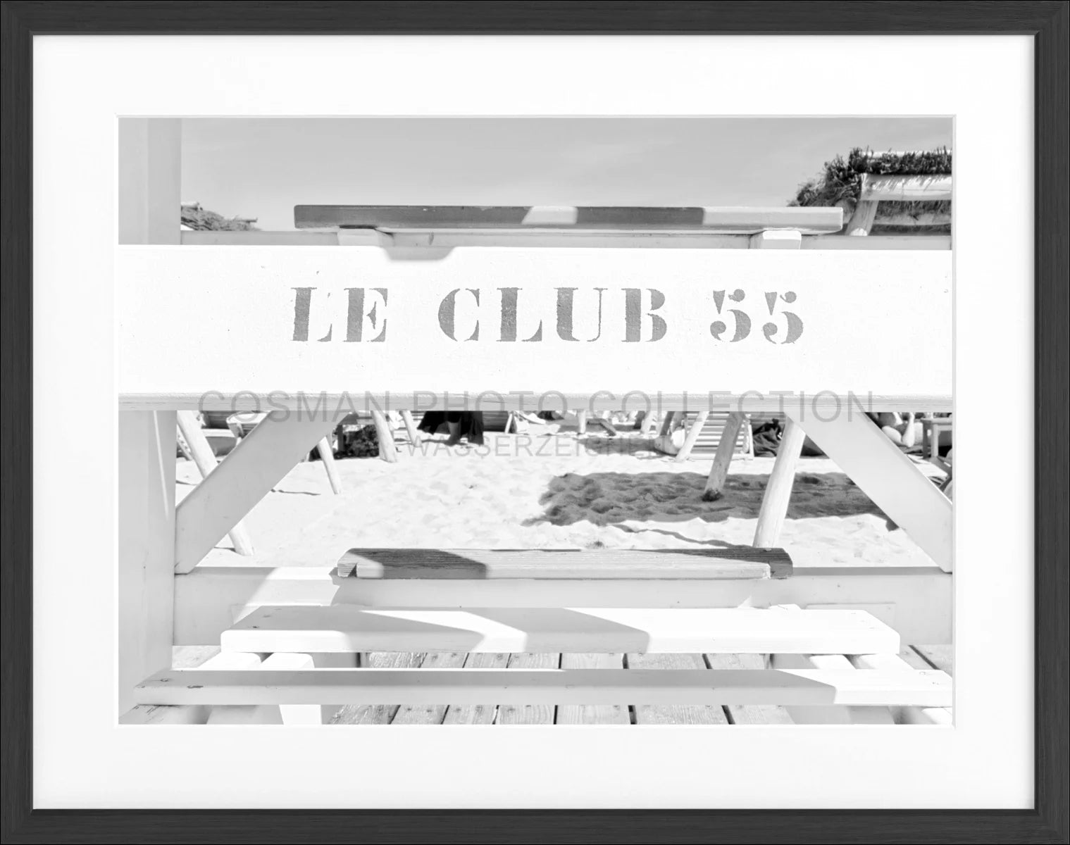 Poster mit Rahmen ’Le Club 55’ Saint Tropez ST42