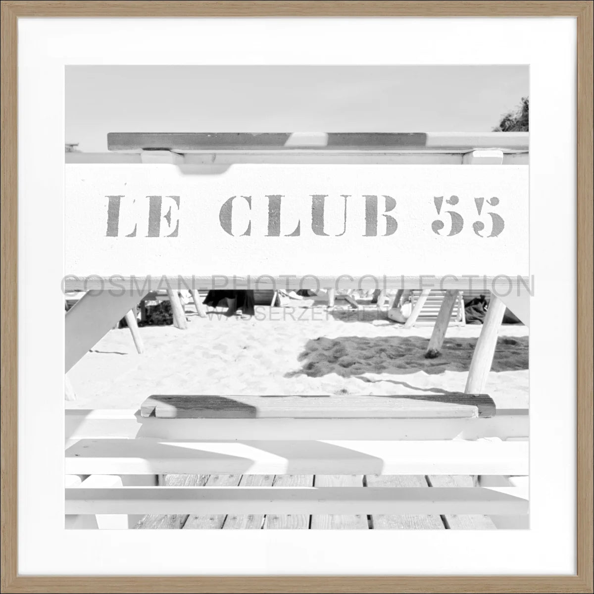 Poster mit Rahmen ’Le Club 55’ Saint Tropez ST42Q