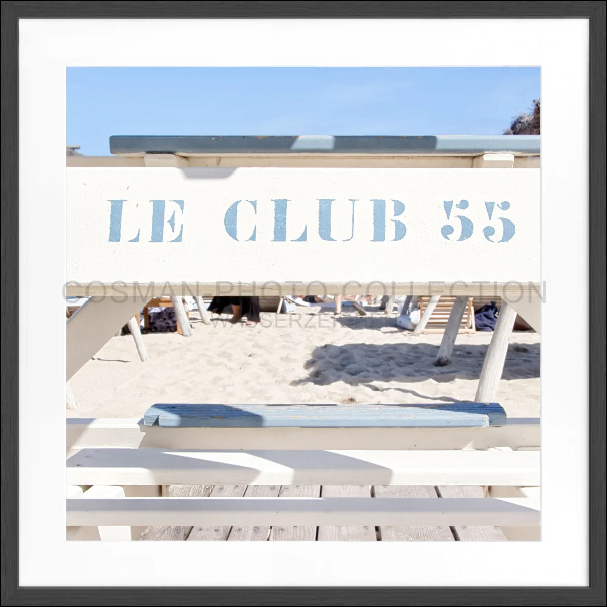 Poster mit Rahmen ’Le Club 55’ Saint Tropez ST42Q