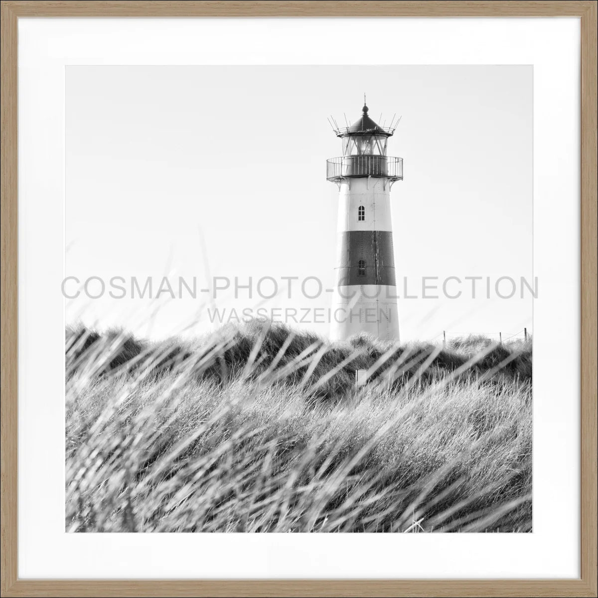 Poster mit Rahmen ’Leuchtturm List’ Sylt SY71Q - Wandbilder
