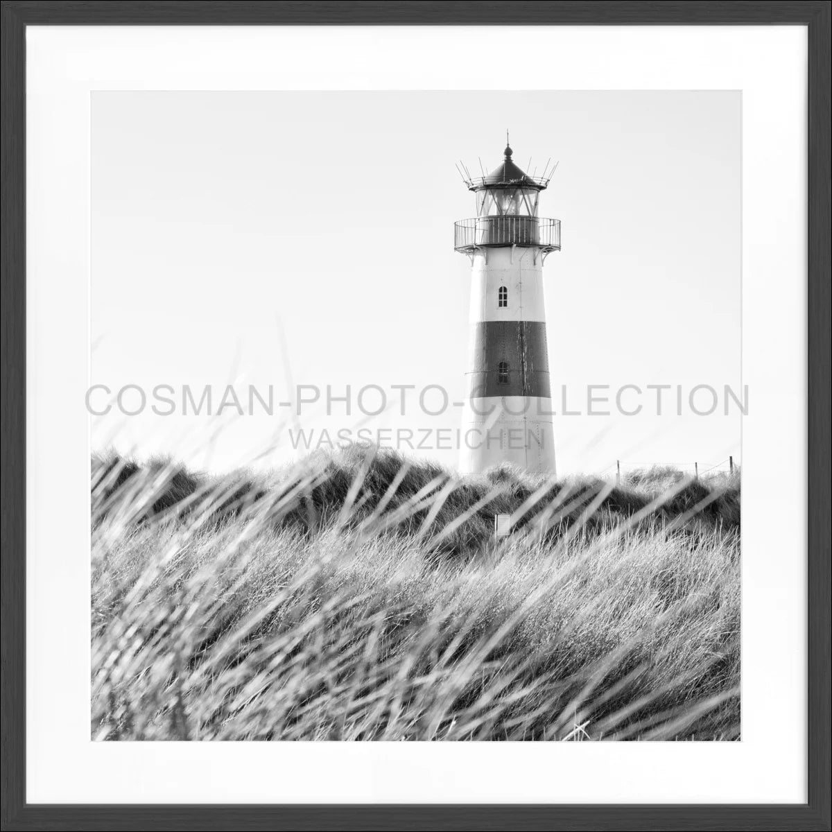 Poster mit Rahmen ’Leuchtturm List’ Sylt SY71Q - Wandbilder