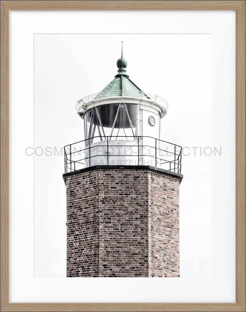 Poster mit Rahmen Leuchtturm ’Rotes Kliff’ Sylt SY59