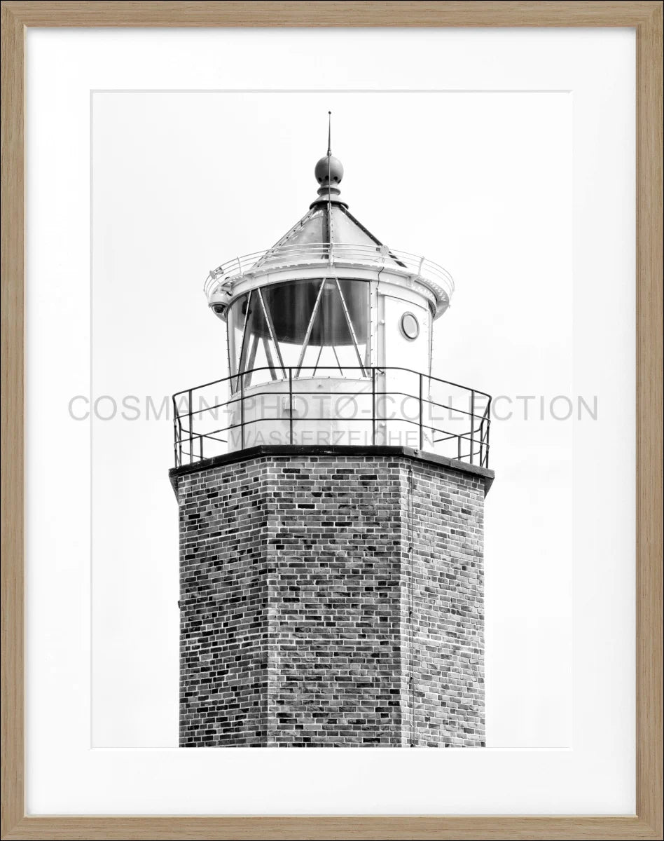 Poster mit Rahmen Leuchtturm ’Rotes Kliff’ Sylt SY59