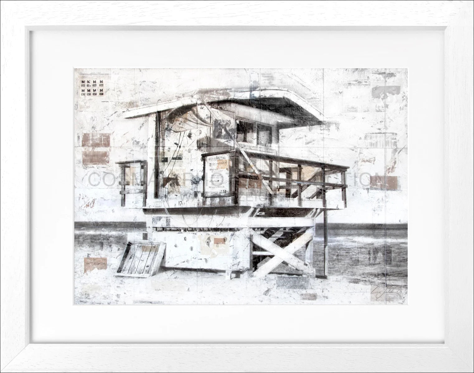 Poster mit Rahmen ’Lifeguard’ Florida Miami Beach GM78