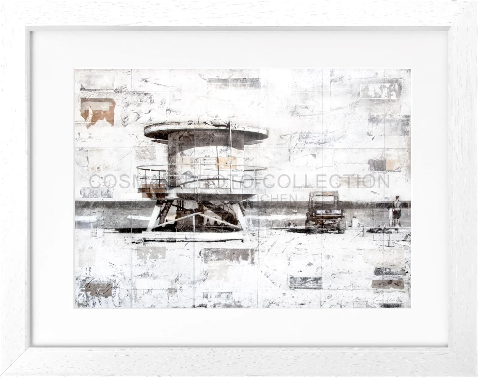 Poster mit Rahmen ’Lifeguard’ Florida Miami Beach GM79