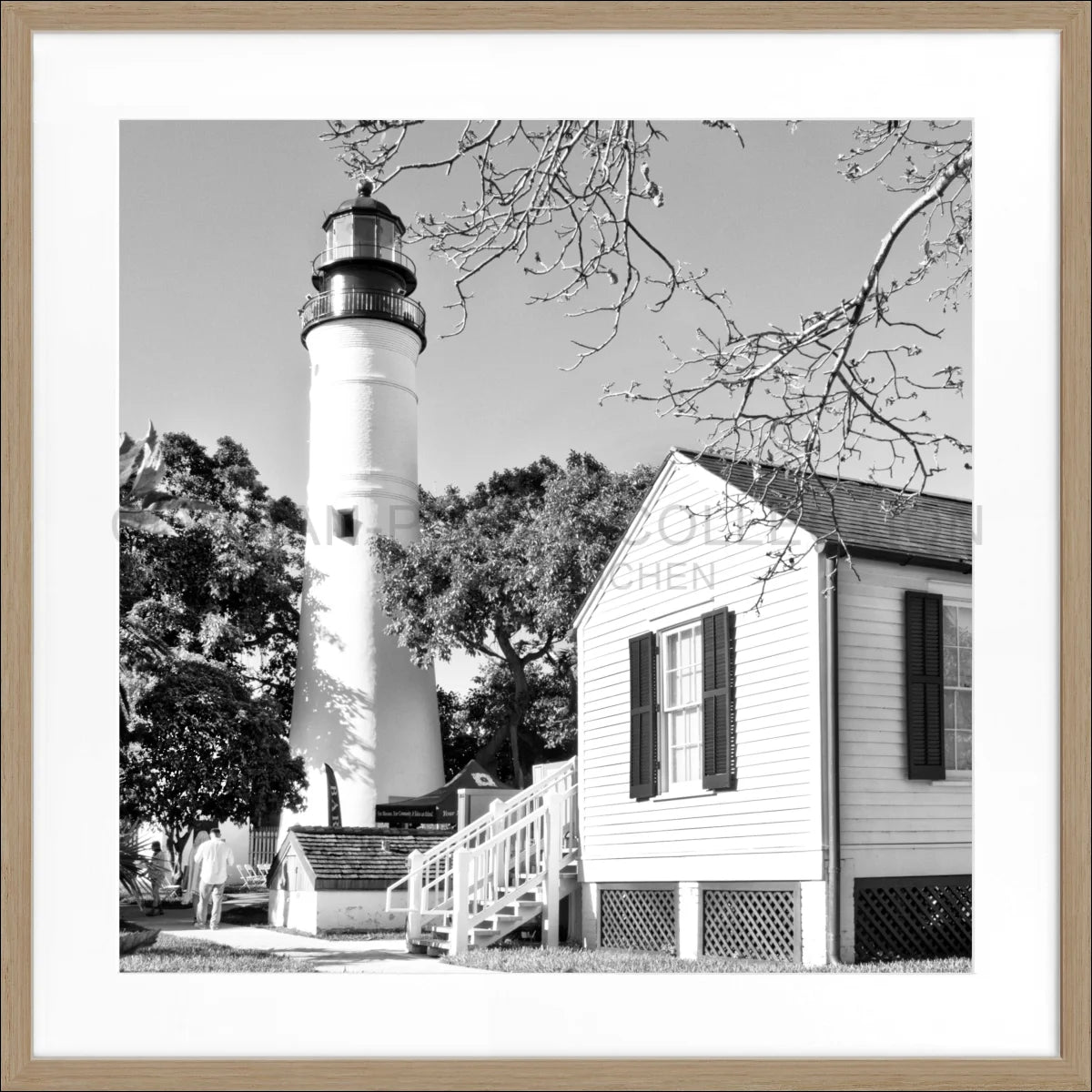 Poster mit Rahmen ’Lighthouse’ Florida Key West FL10A
