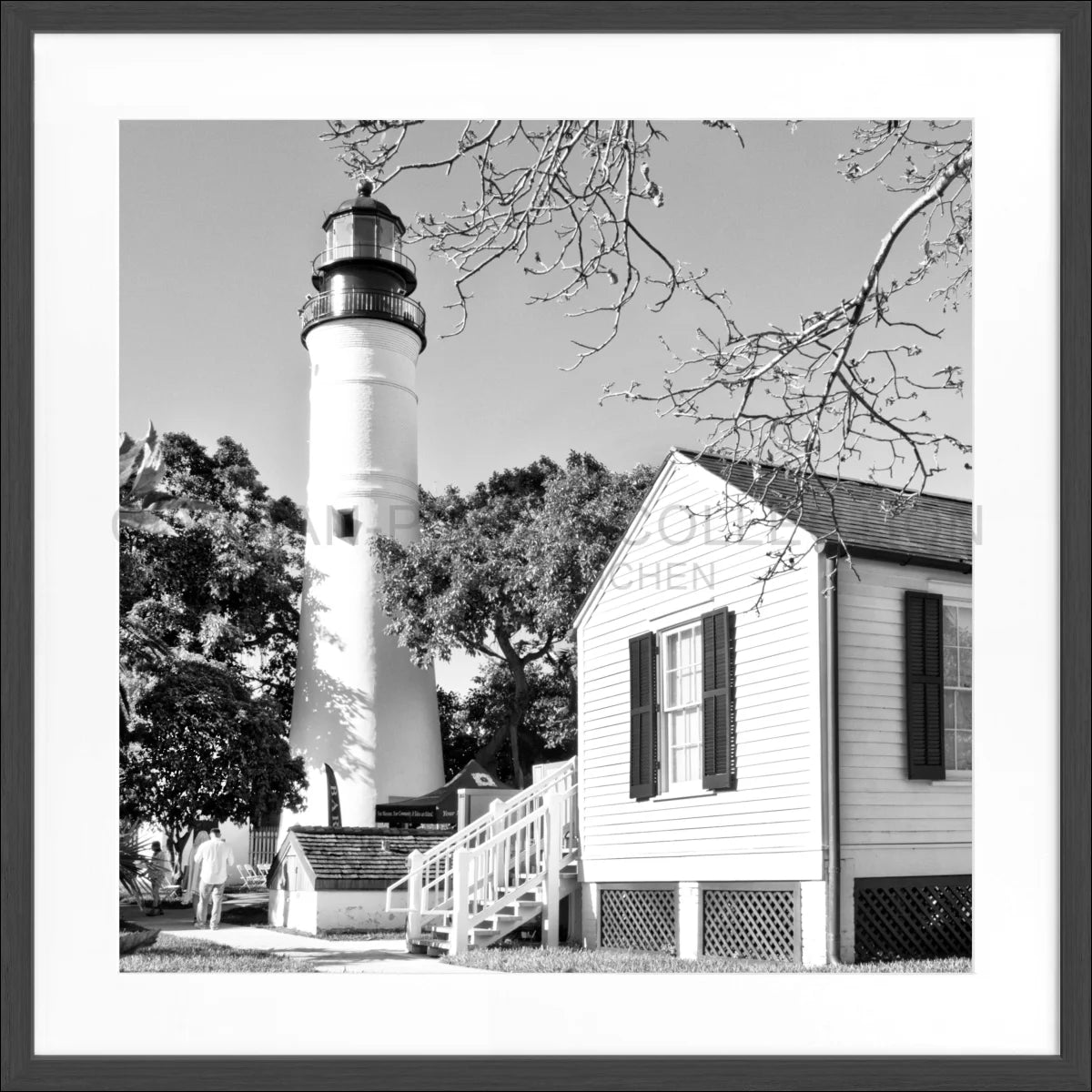 Poster mit Rahmen ’Lighthouse’ Florida Key West FL10A