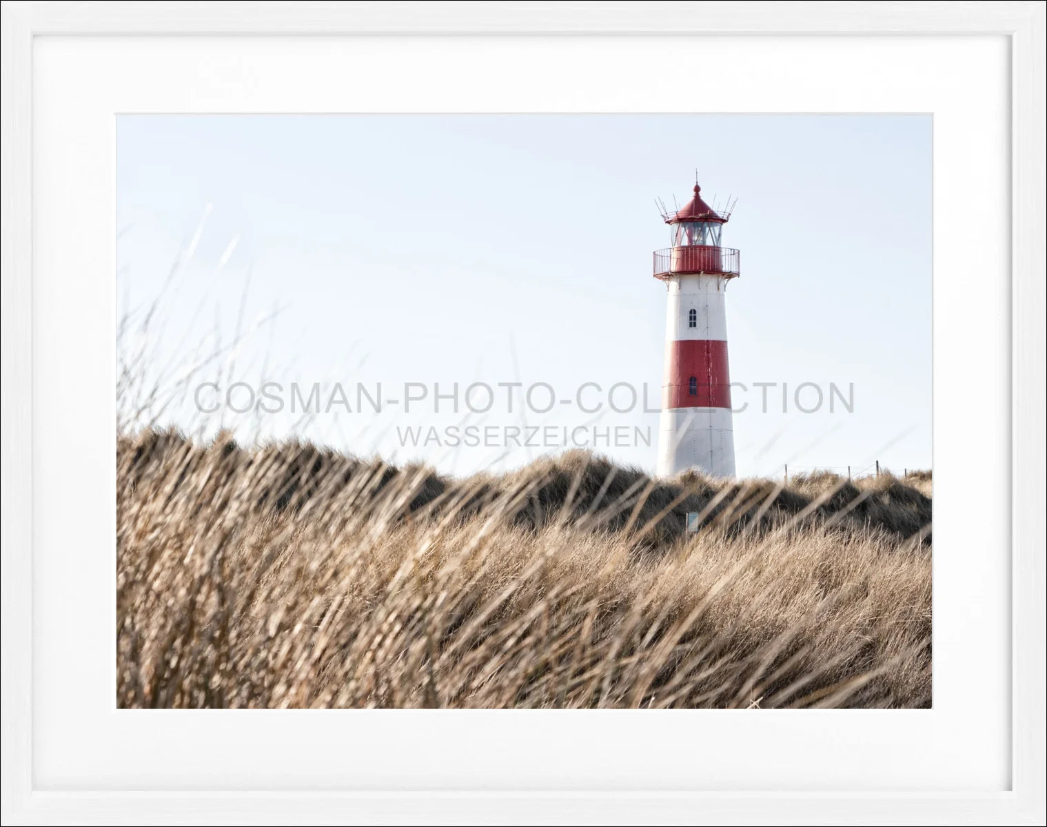 Poster mit Rahmen Lister Leuchtturm Sylt SY71 - Wandbilder