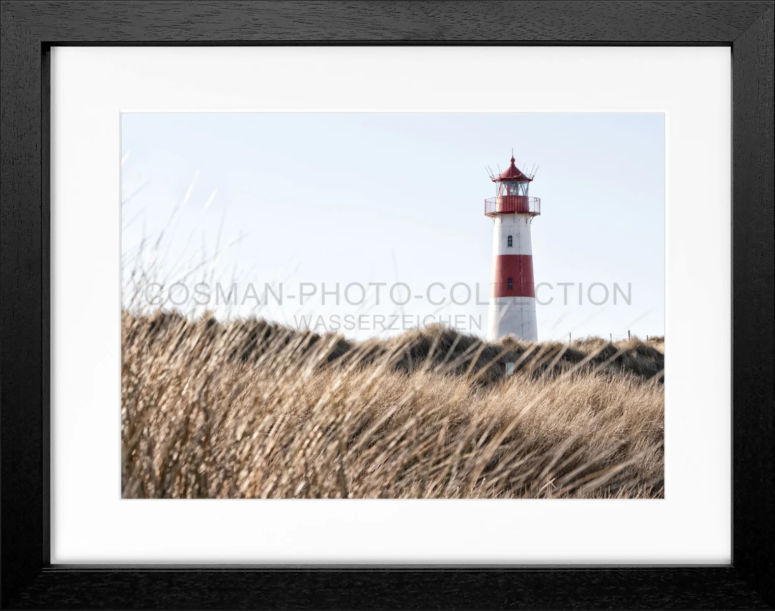 Poster mit Rahmen Lister Leuchtturm Sylt SY71 - Wandbilder