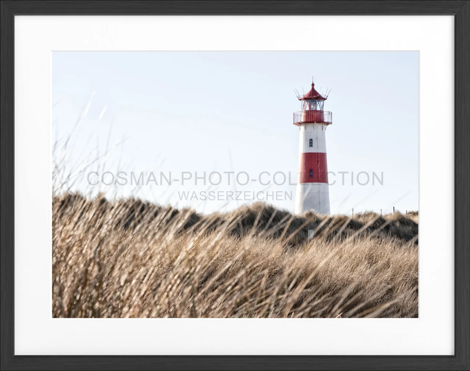 Poster mit Rahmen Lister Leuchtturm Sylt SY71 - Wandbilder