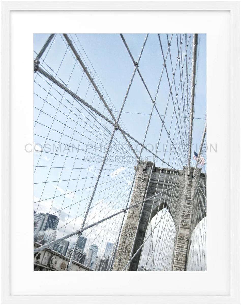 Poster mit Rahmen New York ’Brooklyn Bridge’ NY102