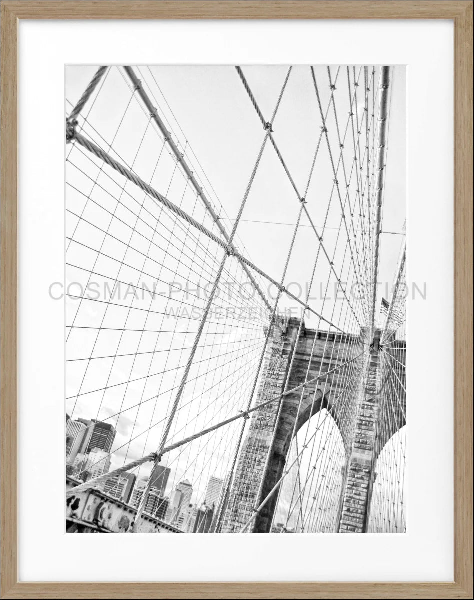 Poster mit Rahmen New York ’Brooklyn Bridge’ NY102