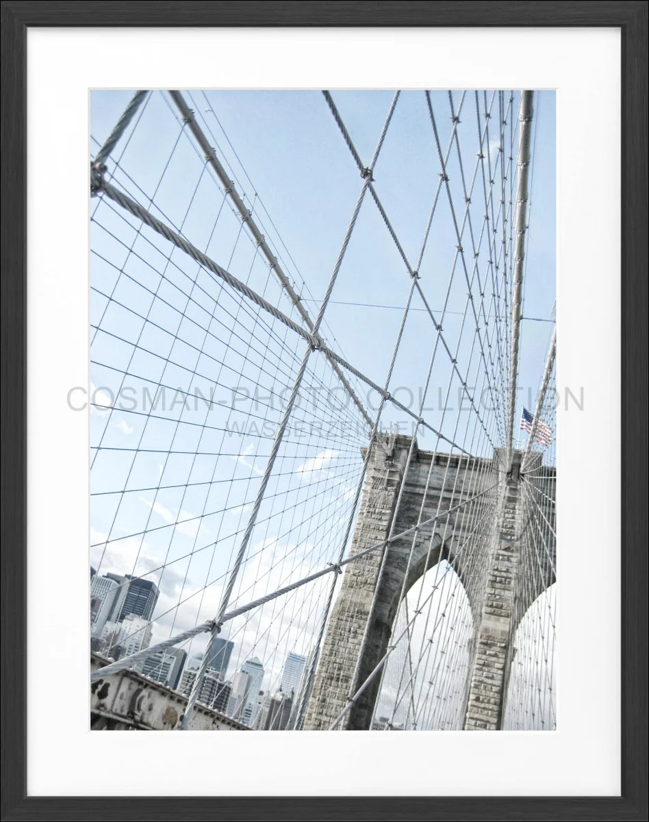 Poster mit Rahmen New York ’Brooklyn Bridge’ NY102