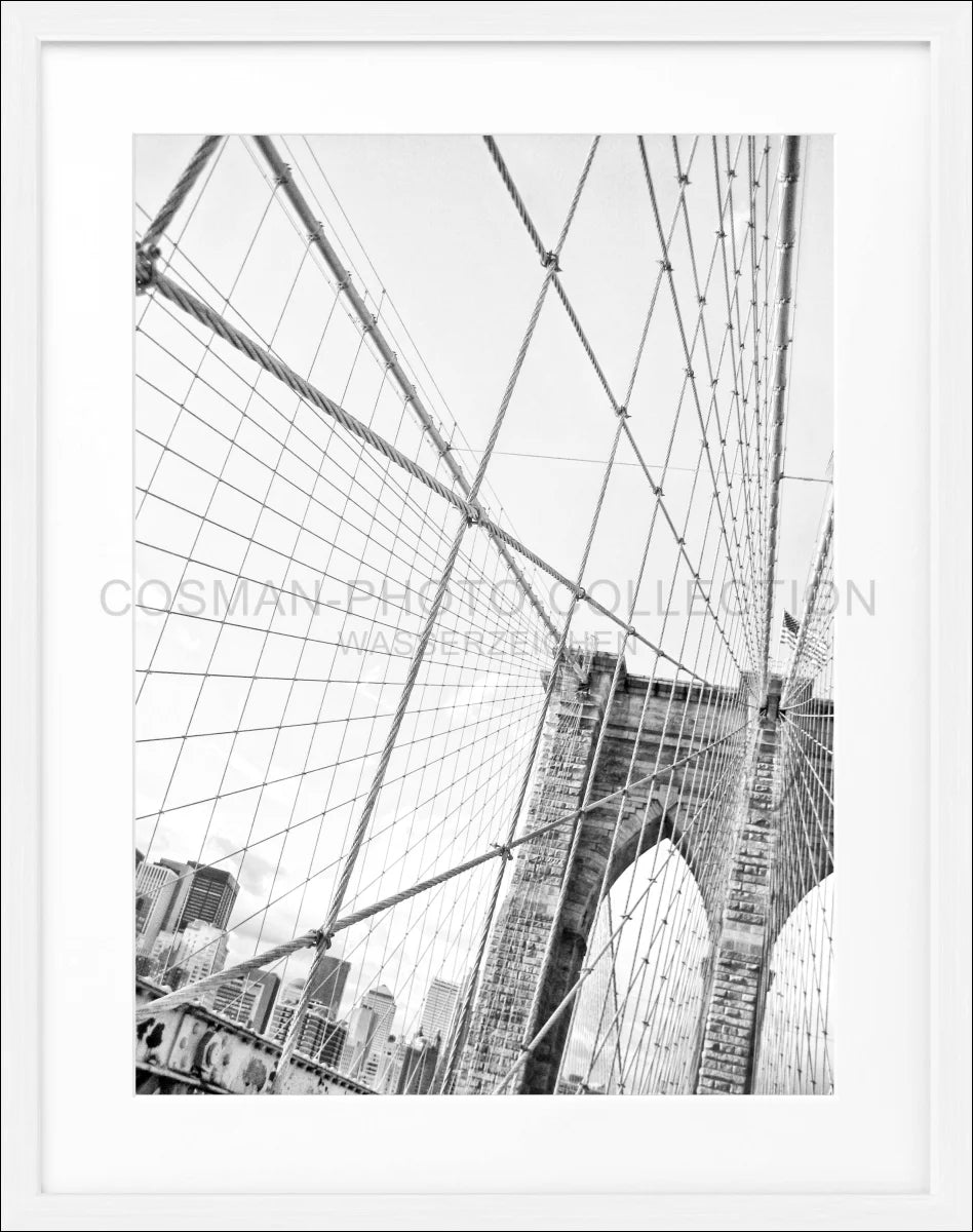 Poster mit Rahmen New York ’Brooklyn Bridge’ NY102
