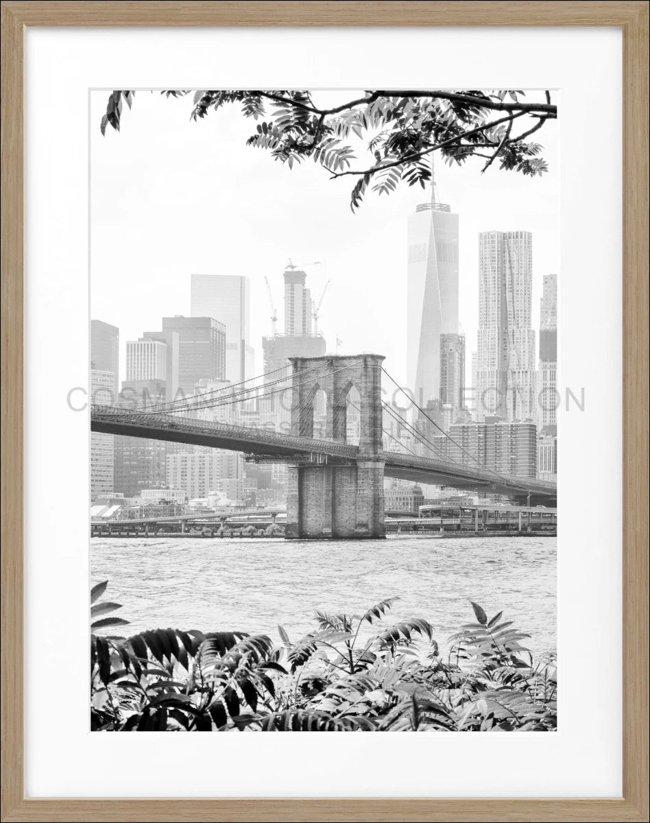 Poster mit Rahmen New York ’Brooklyn Bridge’ NY110