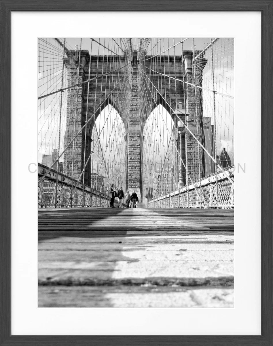 Poster mit Rahmen New York ’Brooklyn Bridge’ NY34