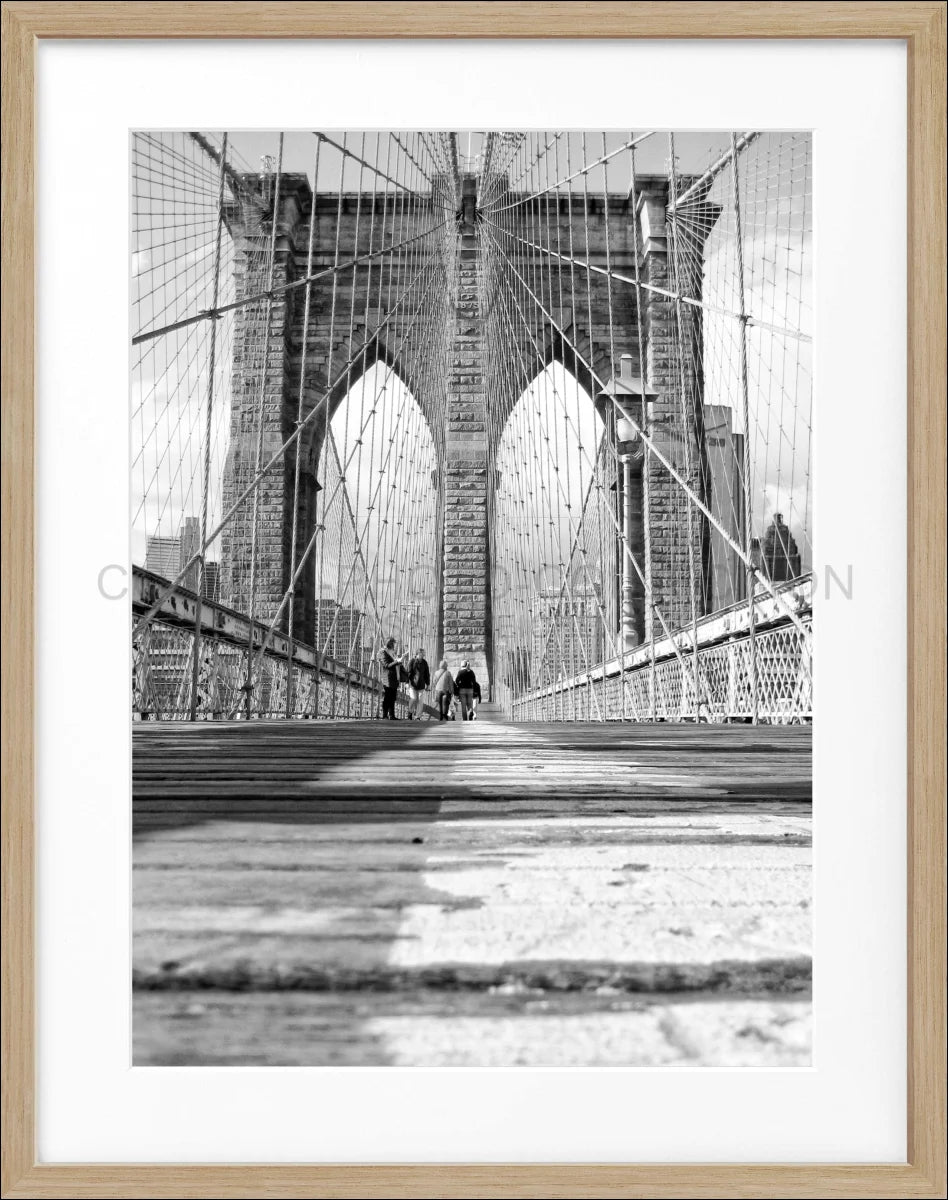 Poster mit Rahmen New York ’Brooklyn Bridge’ NY34