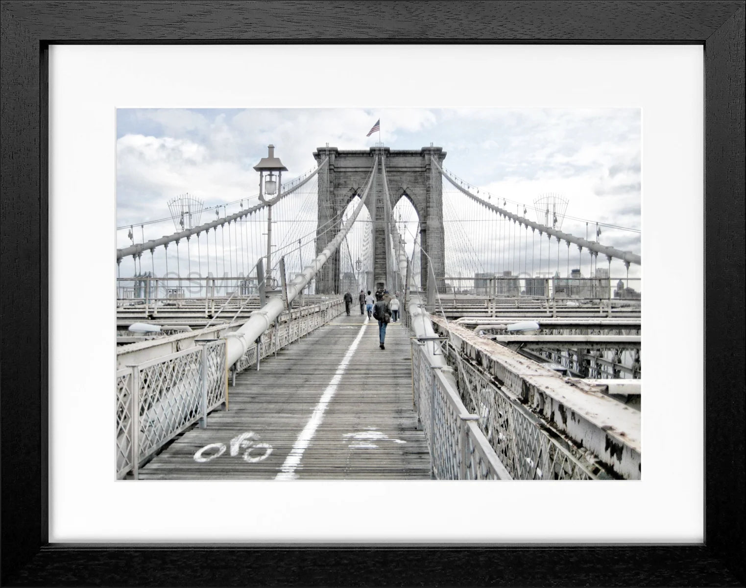 Poster mit Rahmen New York ’Brooklyn Bridge’ NY68