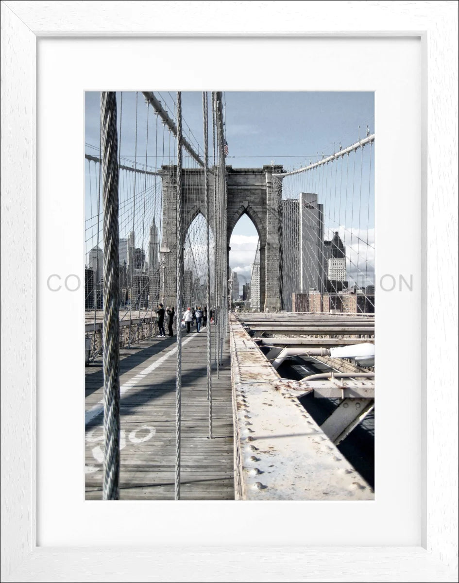 Poster mit Rahmen New York ’Brooklyn Bridge’ NY72