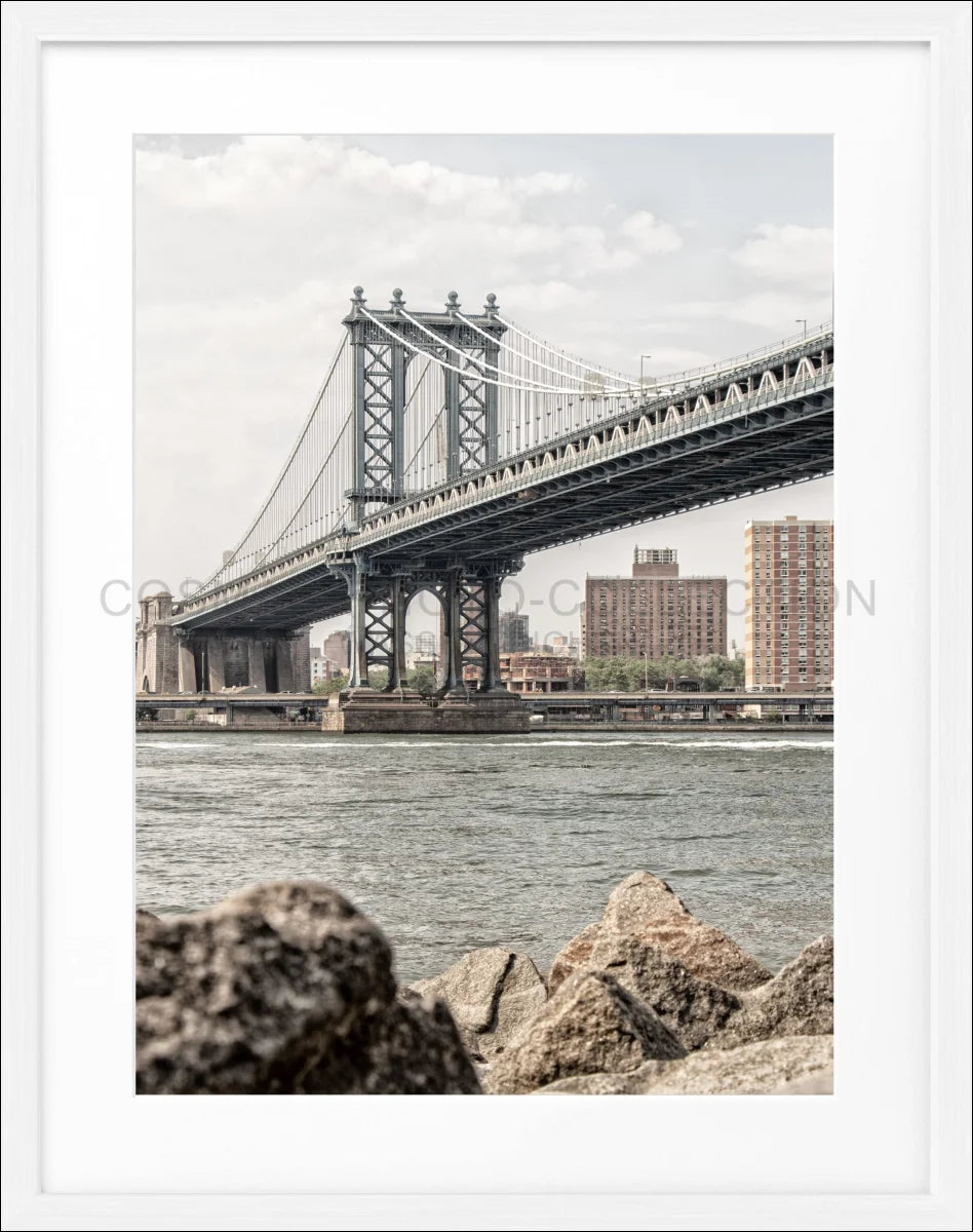 Poster mit Rahmen New York ’Manhattan Bridge’ NY104