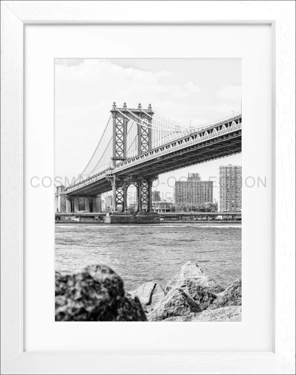 Poster mit Rahmen New York ’Manhattan Bridge’ NY104